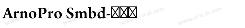 ArnoPro Smbd字体转换